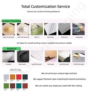 Service d'impression de cartes de <span class=keywords><strong>remerciement</strong></span> carrées personnalisées OEM/ODM, estampage à chaud doré, carton, art, <span class=keywords><strong>mariage</strong></span>, entreprise, 100 pièces, MOQ faible - Product Image 5