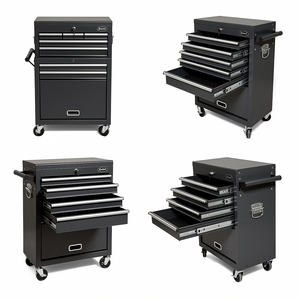 Carrito de Peluquería de Grado Industrial, Elegante Gabinete Rodante de Metal <span class=keywords><strong>con</strong></span> Estantes Ajustables y <span class=keywords><strong>Ruedas</strong></span> de Deslizamiento Suave para Uso en Salón - Product Image 4