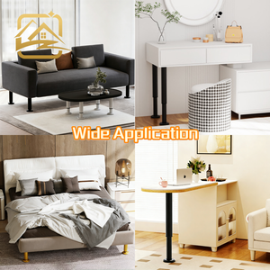 <b>adjustable</b> black Heavy Duty Modern Iron Furniture <b>Legs</b> for Sofa Coffee <b>Table</b> Dining <b>Table</b> Bed & Cabinet-Strong Metal Supports - Product Image 4