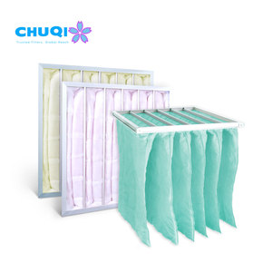 Chuqi OEM nhà máy mới có thể giặt sợi tổng hợp bộ lọc không khí F7/F6/F8/F9 Túi túi lọc với hiệu quả 99.9% cho nặng bụi - Product Image 3