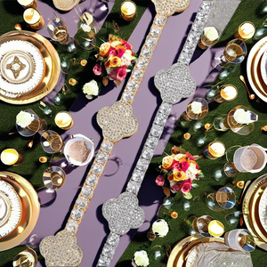 लक्जरी 5a घन ज़िरकोनिया सोने की प्लेटेड ब्रेसलेट ने पुरुषों और महिलाओं के लिए क्लोवर हिप हॉप फैशन का डिजाइन किया - Product Image 3