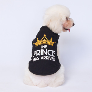 Chemises pour chien Prince imprimées en coton, t-shirts sans manches pour garçon, chihuahua, bouledogue français, <span class=keywords><strong>teckel</strong></span> - Product Image 6