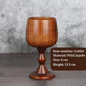 Gobelet à <span class=keywords><strong>vin</strong></span> traditionnel classique en bois massif tasse écologique avec design créatif gobelet à <span class=keywords><strong>vin</strong></span> en bois classique - Product Image 1