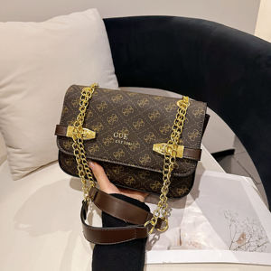Elegante Bolso <span class=keywords><strong>de</strong></span> Mano Guesses con Estampado Cuadrado Pequeño y <span class=keywords><strong>Cadena</strong></span> Plateada para Mujer, Bolso <span class=keywords><strong>de</strong></span> Hombro o Bandolera - Product Image 2