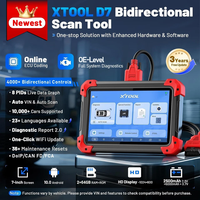 Nouvel outil de diagnostic automobile XTOOL D7 pour tous les systèmes, lecteur de codes, programmeur de clés, identification automatique du VIN avec plus de 26 fonctions et test actif