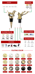 Bouchon de bouteille sous vide en métal de luxe - Cadeau artisanal en métal de qualité supérieure pour <span class=keywords><strong>whisky</strong></span> et vin rouge, interrupteur de bouteille de vin en gros - Product Image 5