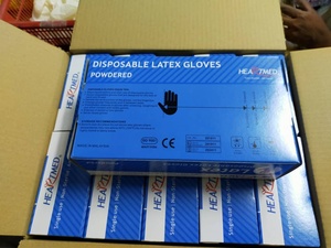 Malaysia Manufacturer Disposable Latex Examination Gloves Powder Free 5MIL Thick 24CM Length Cut Edge Cuff Smooth General - Product Image 5