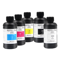 Encre UV LED Chaofa 500ML pour impression numérique à effets spéciaux, compatible avec EPSON 1390 TX800 L800