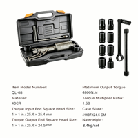 Multiplicateur de couple 1:68 de 4800 N.M pour écrous de roue de camion poids lourd, clé de serrage pour l'entretien des pneus de camions de fret - Fabrication OEM