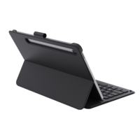 Casing Tablet kulit PU A9 + Plus, casing Keyboard nirkabel 11 inci desain Ultra tipis, pemegang pena cepat, pengisian daya Tipe C
