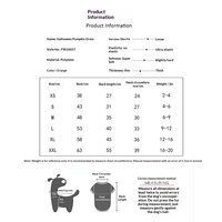 Harnais pour animaux de compagnie Yu Chu personnalisé, costume de citrouille d'Halloween, déguisement amusant pour chiens et chats de petite taille (Teddy, Bichon Frisé), en polyester