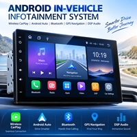 Terminal de véhicule Android 2DIN 10,1 pouces 4G LTE GPS sans fil CarPlay Android Auto DSP SIM unique en option DVR IPS 1280x720