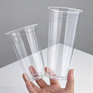 Custom LOGO Printing 12/16/32oz Food Grade PP Disposable Cold <b>Drinks</b> Coffee Clear <b>Plastic</b> Cups with Lid Wholesale - Product Image 4