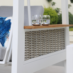 Divano a dondolo OSMEN Agave in alluminio per esterni, design moderno per giardino, <span class=keywords><strong>patio</strong></span> e villa - Product Image 3