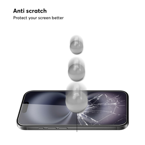 Protection d'écran en verre trempé 9H anti-rayures <span class=keywords><strong>2</strong></span>.5D pour iPhone 17 16 15 Pro Max – <span class=keywords><strong>Film</strong></span> protecteur - Product Image 4