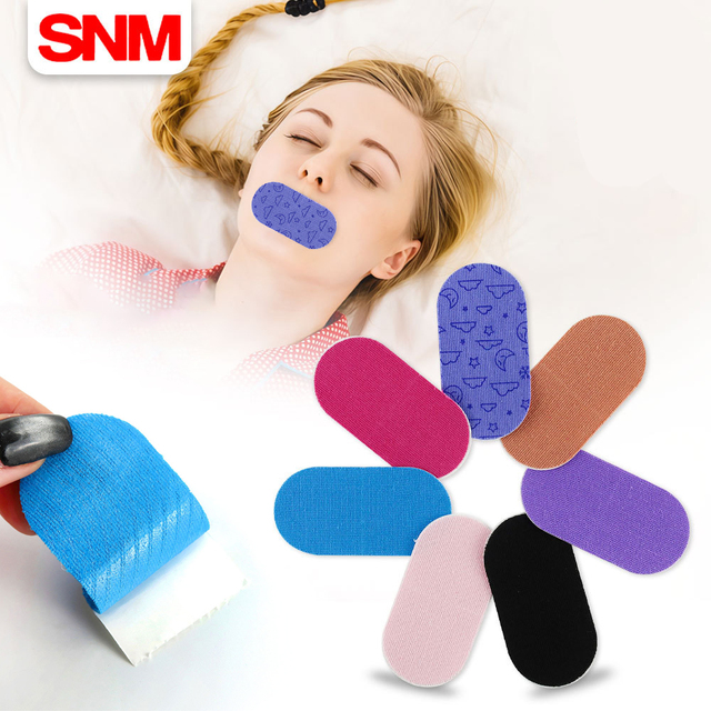 Medical Grade Anti-snoring Closed Mouth Tape Comfortable Colorful Cotton Sleeping Mouth Seal Tape for Sleep Improvement