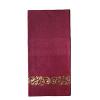 Impression personnalisée de papier de serviette Airlaid en bois vierge de luxe coloré ou serviettes en papier ordinaire