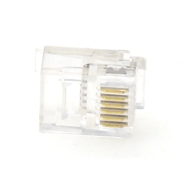 Industrial Easy to install male telephone RJ12 modable 6P6C keystone jack cable ethernet rj45 connector