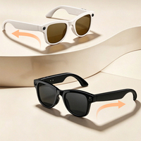 Gafas Inteligentes con IA y Cámara Única, Control por Voz BT, Foto y Video, Audio de Oído Abierto, Estuche de Carga y Almacenamiento Portátil