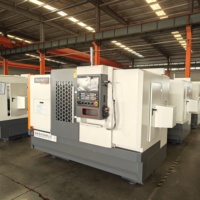 Tour CNC 6150 à double mandrin de 130 mm de grand diamètre, robuste, avec commande GSK, vendue directement par le fabricant, exportée en Europe toute l'année.