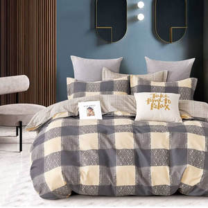 Vente d'usine Ensembles de couettes personnalisés Ensemble de literie en coton <span class=keywords><strong>blanc</strong></span> imprimé pour la maison - Product Image 2