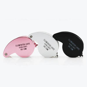 Loupe <span class=keywords><strong>de</strong></span> Bijoutier Pliante 40X en Alliage d'Aluminium avec Éclairage LED pour la Collection et l'Appréciation <span class=keywords><strong>de</strong></span> Bijoux Anciens, Diamants et Pierres Précieuses - Product Image 2