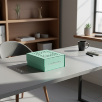 Boîte cadeau en carton rigide recyclable avec fermeture magnétique et logo personnalisé, doublure en éponge pour cadre photo, emballage cosmétique de luxe