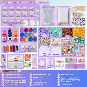 Thunder Handmade Ball Kit Set Unisex 5 to 7 <b>Years</b> DIY Glutinous Rice Dumpling Squeeze Toy Children's Stress Relief Tool Ice Skin - Product Image 4