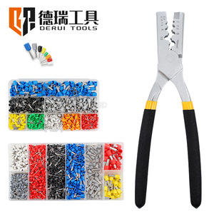 Derui <b>Tools</b> Crimping Pliers 0.5-16mm <b>Square</b> Tube Terminal Set For Wire Connection - Product Image 1