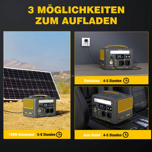 Centrale Électrique Portable 1000 W-3000 W à Charge Rapide pour la Maison, Système de Stockage d'Énergie Solaire avec Batterie LiFePO4 et MPPT pour Utilisation en Extérieur - Product Image 3
