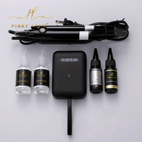 Pinky Leem Extension de cheveux naturels colle claire perruques de cheveux humains Curly Ice Glue Gel Extensions Kit d'outils d'extension de cheveux ensemble