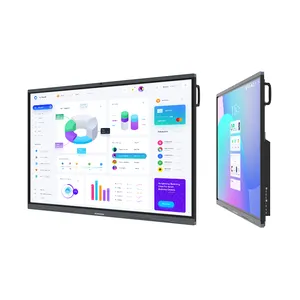 Hushida Lcd 4K Android Systeem 48mp Digitale Visie Touch Infraroodsensor Voor Interactief Whiteboard 75 86 98 Inch Interactieve Bord