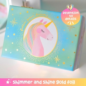 Boîte à bijoux musicale pour fille - Boîte à bijoux pour enfants, jouets licorne pour filles de 4 à 6 ans, cadeaux licorne personnalisables selon les besoins - Product Image 6