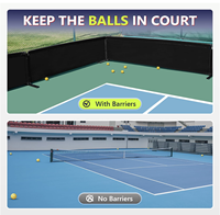 Barrière de tennis pliable en Oxford pour pickleballs, sur mesure, stable et durable, taille 5'*2.4', équipement de court