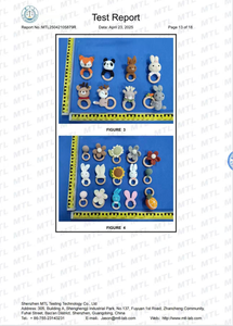 BPA di colore personalizzato gratis 15cm nuovo uncinetto Bunny sonaglio giocattoli per regalo di Pasqua - Product Image 5