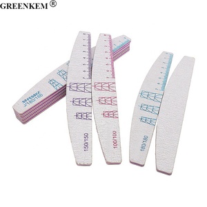 Profesyonel gri kum Falf ay tırnak törpüsü yüksek kaliteli cetvel desen gri tırnak törpüsü 100/150/180/240 Grit tırnak törpüsü - Product Image 5