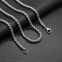 Liontin Kalung Tengkorak & Salib Gaya CHOPPER Ukiran Gothic, Baja Anti Karat, Perhiasan Hadiah Fashion Pria