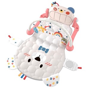 Piano de pedales con marco de fitness para bebés recién nacidos de 0 a 3 meses, 3 juguetes musicales educativos de pedal - Product Image 2