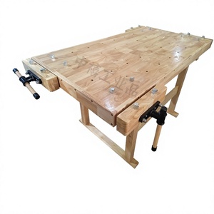 Banc de travail en bois Zhongxi 1500x800mm, multifonctionnel, pour le bricolage, avec pinces - Product Image 1