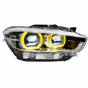 Per <span class=keywords><strong>BMW</strong></span> <span class=keywords><strong>Serie</strong></span> <span class=keywords><strong>1</strong></span> F20 Faro con Cornice <span class=keywords><strong>Blu</strong></span> Modificato LED DRL ad Alta Specificità Plug & Play - Product Image 2