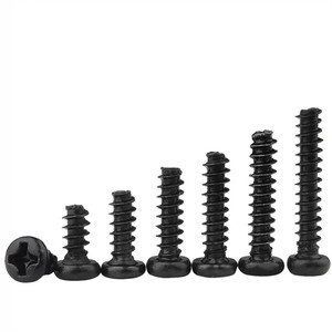 Carbon thép đen PT vít M2 m2.3 <span class=keywords><strong>m2.6</strong></span> M3 M3.5 M4 Phillips Vòng Pan khung đầu Tự Khai thác vít cho nhựa - Product Image 3