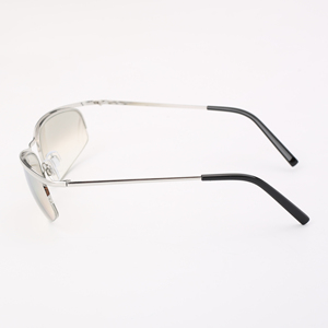 OEM Hot Sale Women's Half Rim Rectangle Metal Sunglasses Mirror Lenses 100% UV400,Logo Customized,CE - Product Image 4