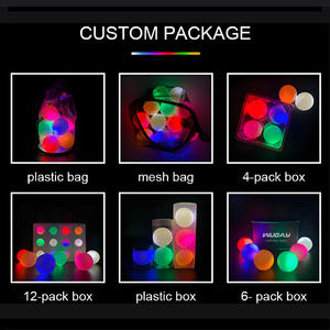 लंबी बैटरी जीवन को हिट करने के बाद गर्म बिक्री कस्टम लोगो चमकदार नेतृत्व वाली गोल्फ बॉल निरंतर प्रकाश - Product Image 3