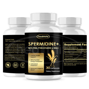 高純度プテロスチルベンとスペルミジンカプセル自社ブランドアンチエイジングサプリメント - Product Image 3