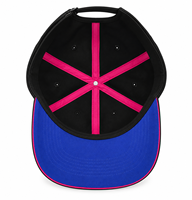 Casquette de baseball OME personnalisée brodée en sergé de coton 6 panneaux, motif léopard, passepoil contrastant, réglable, pour sports de plein air, unisexe
