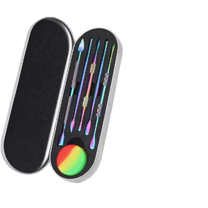 Professional Classic Stainless Steel <b>Nail</b> Push <b>Set</b> 4-Piece Color Dazzling Titanium Plated - Product Image 2