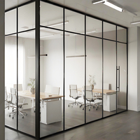Cloisons en verre avec cadre en aluminium anodisé de qualité supérieure pour les immeubles de bureaux haut de gamme et les sièges d'entreprises
