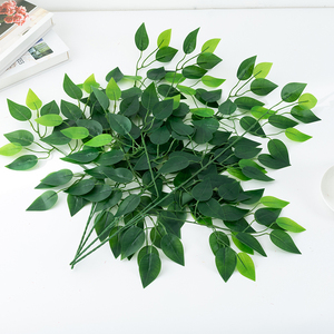 Mô Phỏng Một Chiếc Lá Banyan Nhân Tạo Bán Buôn Tại Nhà Trung Tâm Mua Sắm Cành Cây Chết Khách Sạn Lá Trang Trí - Product Image 4