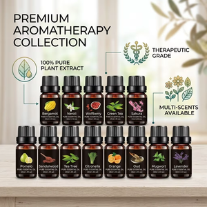 Aceite Esencial 100% Puro y Natural de Grado Terapéutico, Destilado al Vapor, Orgánico, para Aromaterapia, Difusor, Lavanda, Árbol de Té - Product Image 1