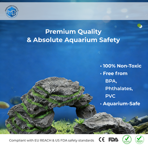 Plataforma de Resina Simulada para Reptiles, Multinivel, con Calefacción, para Reposo de Reptiles Juveniles - Product Image 6